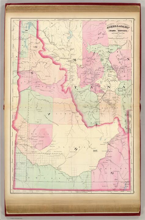 Idaho Montana West David Rumsey Historical Map Collection