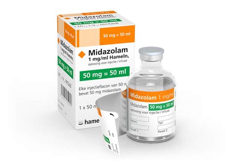 Nl Midazolam 1 Mg Ml 50 Mg In 50 Ml 3101 Hameln Pharma