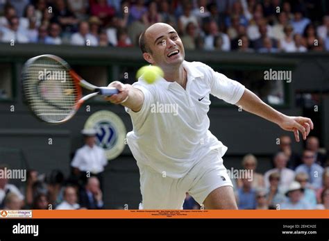 Tennis Wimbledon Mens Singles Patrick Rafter V Andre Agassi Hi Res