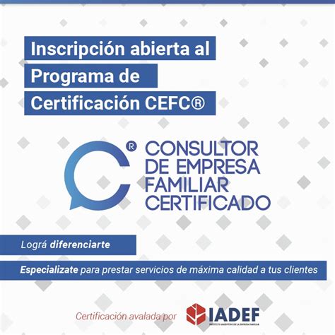 Inicio Programa De Certificaci N De Consultores De Empresas Familiares