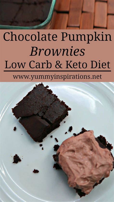 Low Carb Chocolate Pumpkin Brownies Recipe Flourless Keto Brownies