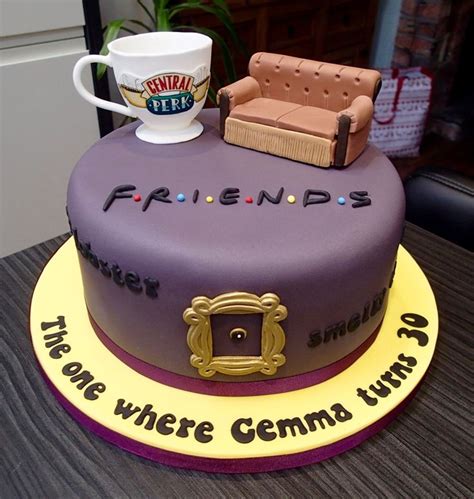 Friends Tv Show Themed Birthday Cake I Heart Birthdays Pinterest