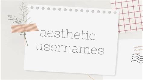 aesthetic usernames 2020 ୨୧ YouTube