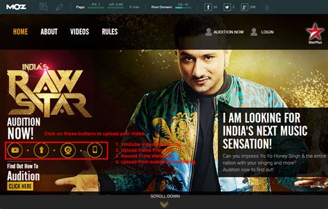 Indias Raw Star 2014 Audition Details Yo Yo Honey Singh Show Yo Yo Honey Singh Audition