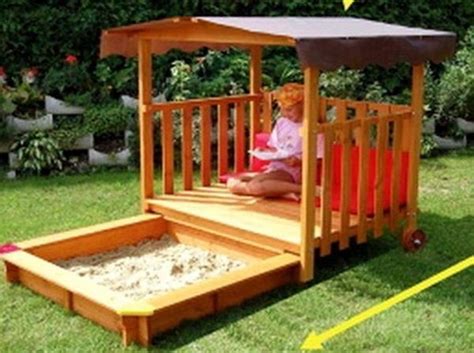 New Big Wood Sandbox Play Deck Combo 54 Playground Sand Box With
