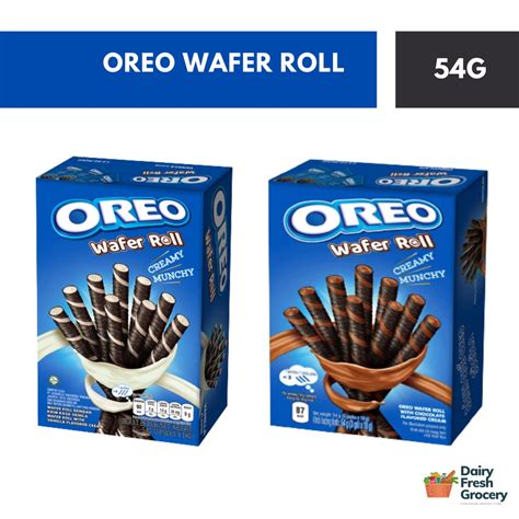 Oreo Wafer Roll 3pack X 18g 54g Flavor Chocolate Vanilla