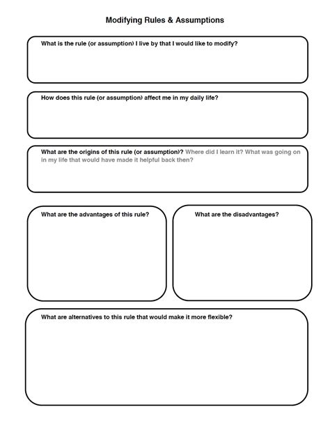 Cognitive Distortion Worksheets