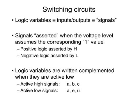 Ppt Switching Circuits Powerpoint Presentation Free Download Id