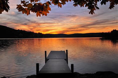 Autumn Sunset Photograph By Thomas Schoeller