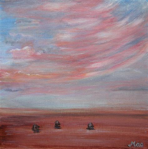 Ocean Sunset Painting By Alina Cristina Frent Fine Art America