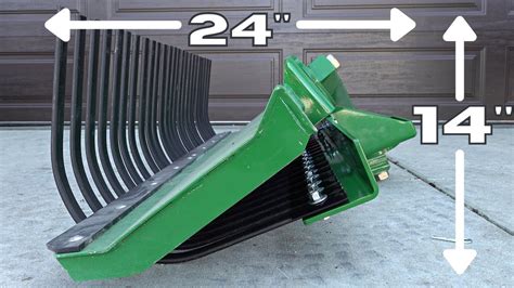 Limited Storage Space New Landscape Rake And Blade For Subcompact