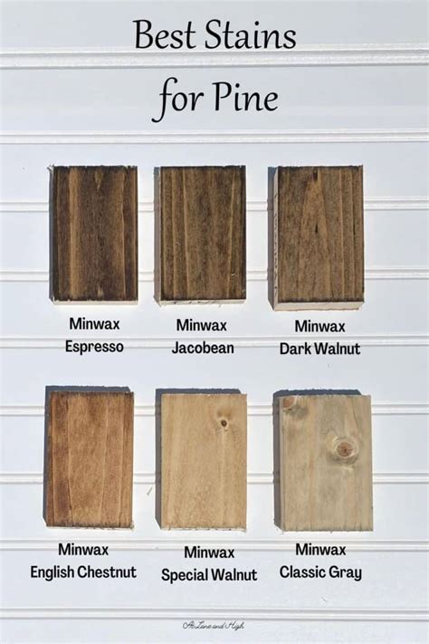 The Best Wood Stains for Pine | At Lane and High
