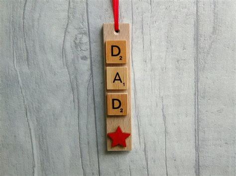 Dad Hanging Tiles Decoration Fathers Day Present T Etsy Uk Car