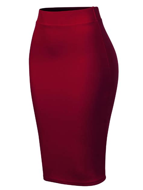 Mixmatchy Womens Casual Classic Bodycon Pencil Skirt Royal Blue Xl Ad Classic Aff Bodycon
