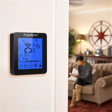 Floureon Electric Underfloor Heating Thermostat A Touch Screen Room