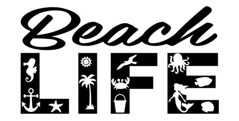Free Beach Life 2 Svg File The Crafty Crafter Club