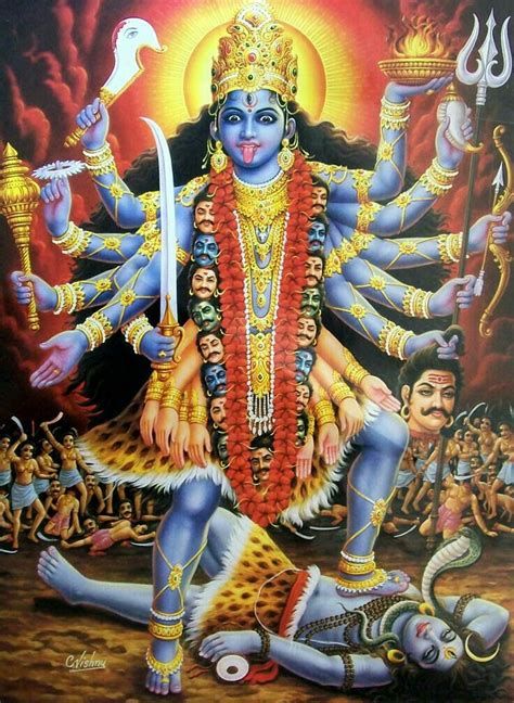 Pin By D A On Hindu God Art Kali Mata Indian Goddess Kali Kali