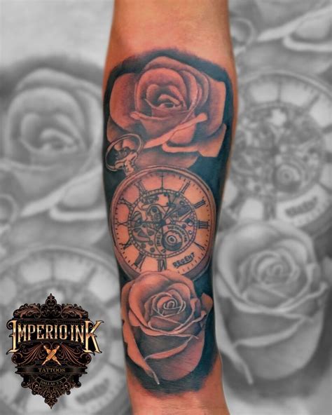 Share 81 Rose And Clock Tattoo Stencil Best Incdgdbentre