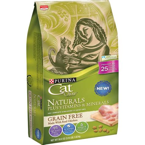 Purina Cat Chow Grain Free Natural Dry Cat Food Naturals
