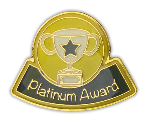 Badge Platinum Award Enamel Superstickers