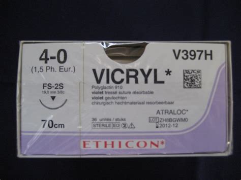 Vicryl 4 0 Fs 2s 70cm V397h Jan F Andersen