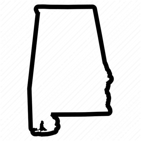 Alabama Map States Usa Icon Download On Iconfinder