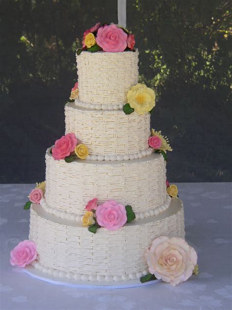 Basket Weave Wedding Cake Wedding Cakes Cake Cake Designs