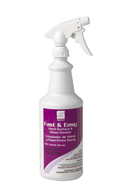 fast and easy hard surface and glass cleaner 946ml rtu clean spot