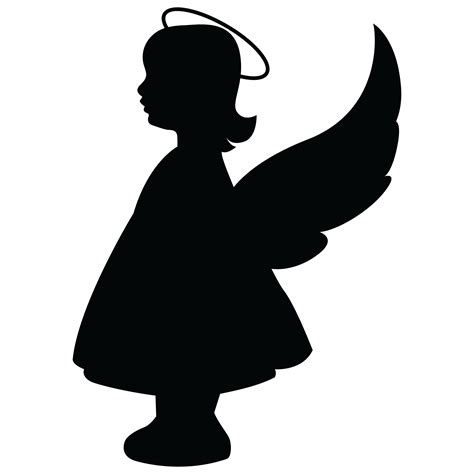 Angels Silhouette Svg Boy And Girl Holding Heart Suitable Etsy