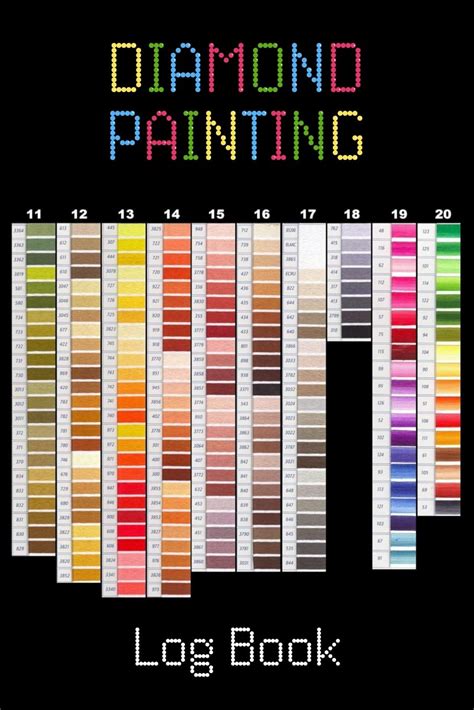 Printable Dmc Color Chart For Diamond Painting Diamond Painting Dmc