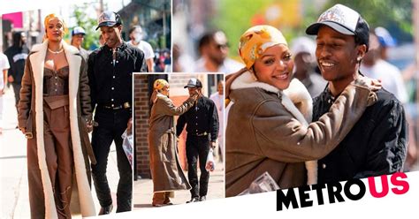 Rihanna And Asap Rocky Look Smitten As They Appear To Film Music Video
