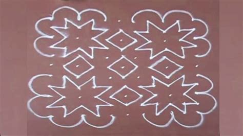 Rangoli Design 12 With Dots For Diwali Easy To Draw And Beautiful