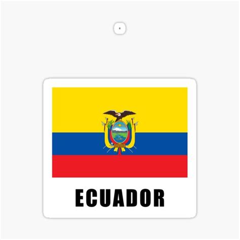 Ecuador Ecuadorian Flag Flag Sticker By Geogdesigns Redbubble