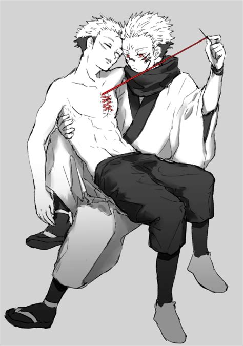 Itadori Yuuji And Ryoumen Sukuna Jujutsu Kaisen Drawn By Oxoxovo