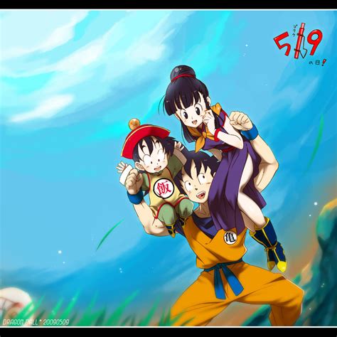 Son Goku Chi Chi And Son Gohan Dragon Ball And More Drawn By Yukimitsuki Danbooru