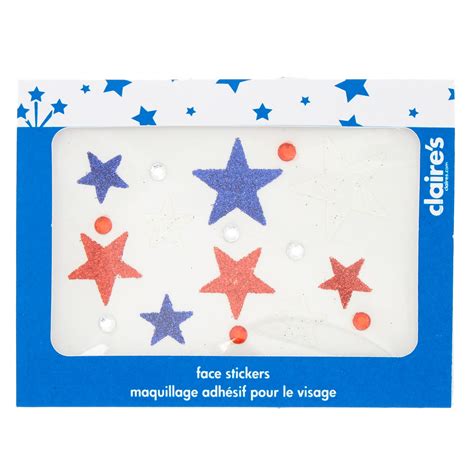 Glitter Star Face Stickers Claires Us