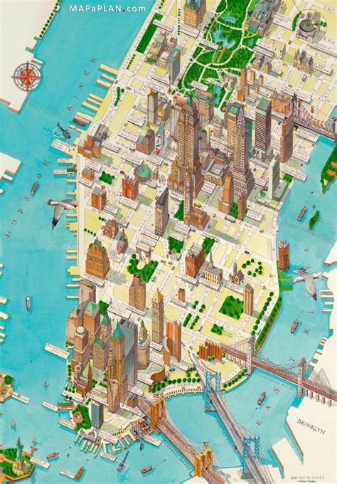 New York Top Tourist Attractions Map 33 Manhattan Historical Bridges