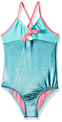 Limited Too Girls One Piece Swimsuit With Mermaid Scales The