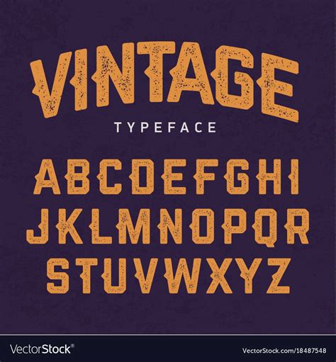 Vintage Typeface Retro Style Font Download A Free Preview Or High