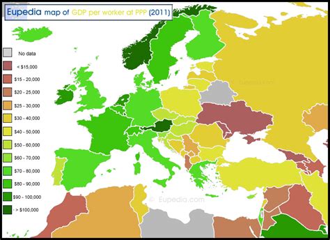 Gdp Per Capita Europe Map