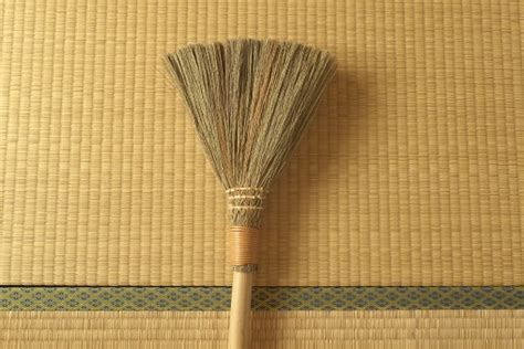 Tatami Japanese Traditional Matting And Broom Stock Photo Download