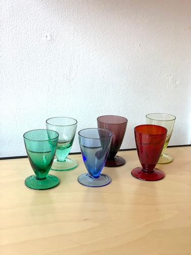 Vintage Rainbow Shot Glasses Vesselvtgcollective
