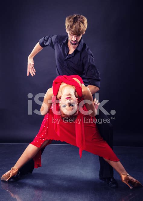 Beautiful Couple Dancing Passionate Dance Stock Photo Royalty Free