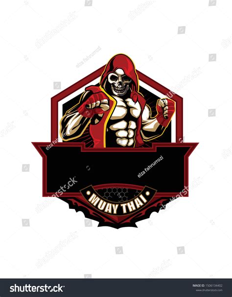 Muay Thai Logo Vector Stock Vector Royalty Free 1506134402 Shutterstock