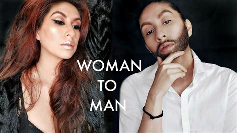 Man Transforms Into Woman With Makeup