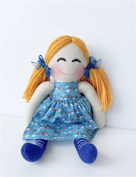 First Christmas T Baby First Doll Cloth Doll Rag Doll First Birthday