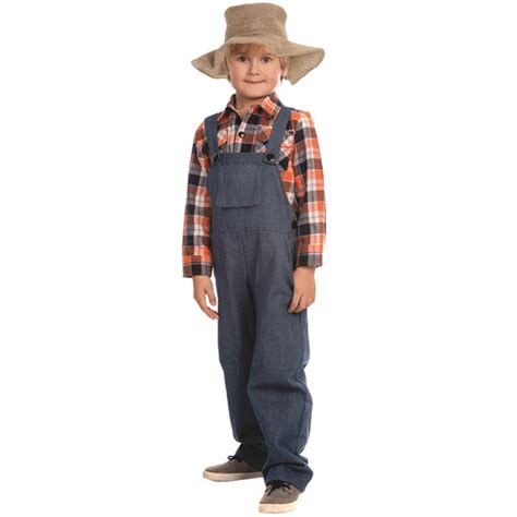 Shop Dress Up America Boys Multicolor Polyester Farmer Costume Free
