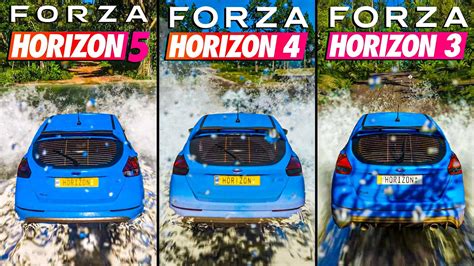 Forza Horizon 5 Vs Forza 4 Vs Forza 3 Direct Comparison Attention To
