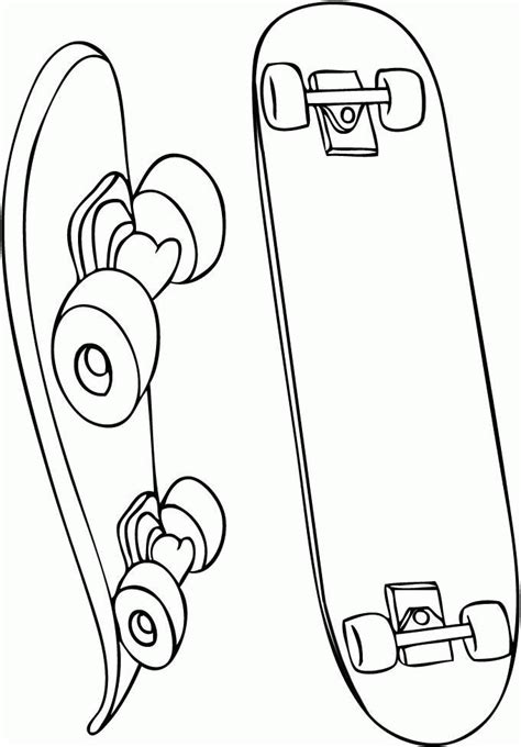 Skateboard Coloring Pages To Download And Print For Free