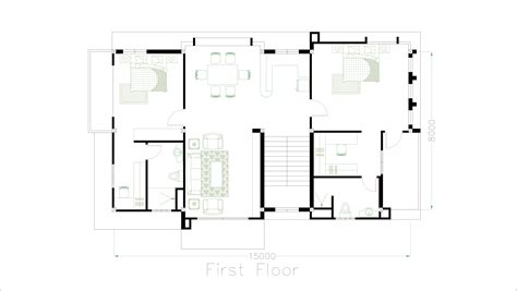 Sketchup 5 Bedrooms House Plan 8x15m Samphoas Plan